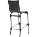 Ver imagem 2 de Kit 5 Banquetas em Alumínio e Fibra Sintética Haiti para Cozinha, Edícula Trama