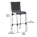 Ver imagem 4 de Kit 5 Banquetas em Alumínio e Fibra Sintética Haiti para Cozinha, Edícula Trama