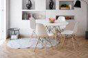 Ver imagem 2 de Mesa Eiffel Wood Tampo de Madeira 90cm Branco New Green