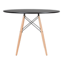 Ver imagem 6 de Mesa Eiffel Wood Tampo de Madeira 90cm Preto