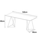 Ver imagem 3 de Mesa de Escritório Cavalete Arame Bela Vista Preto New Green