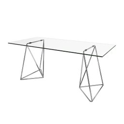 Mesa de Escritório Cavalete Arame Bela Vista Cromado New Green - 1