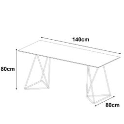 Mesa de Escritório Cavalete Arame Bela Vista Cromado New Green - 3