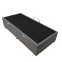 Ver imagem 1 de Cama Solteiro Cinza com Baú para Quarto Pequeno – Blindada Mdf 88cm