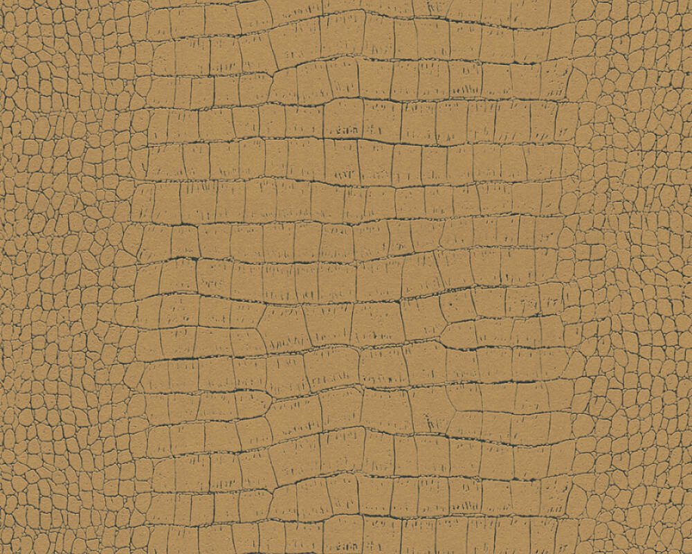 Papel de Parede Vinilico Elem Croco Dourado Escuro 371010 Boradecor - 2