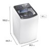 Máquina de Lavar 14,5 Kg Jeteclean com Cesto Inox Lee15 Electrolux - 4