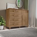 Ver imagem 1 de Cômoda com 4 Gavetas Lyons Cinamomo