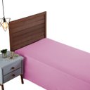 Ver imagem 1 de Lençol Solteiro sem Elástico Algodão 300 Fios Cama Box Infantil:rosa Bebe