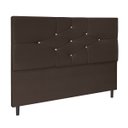 Ver imagem 1 de Cabeceira Casal King Jbe Moveis Camboriú Bege195cm para Cama Box 193cm Decoração Quarto Marrom