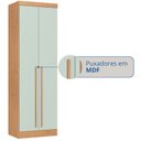 Ver imagem 7 de Guarda-Roupa Modulado 2 Portas com Prateleiras e Cabideiro Infinity Marrom/Cedro/Pistache Line