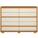 Ver imagem 7 de Cômoda Grande para Quarto 10 Gavetas Marselha A04 Cinamomo Off White - Lyam Decor