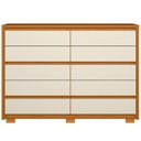 Ver imagem 6 de Cômoda Grande para Quarto 10 Gavetas Marselha A04 Cinamomo Off White - Lyam Decor