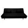 Sofá Cama Silver 3 Lugares Reclinável 1,93 Corino Preto - Speciale Home - 3