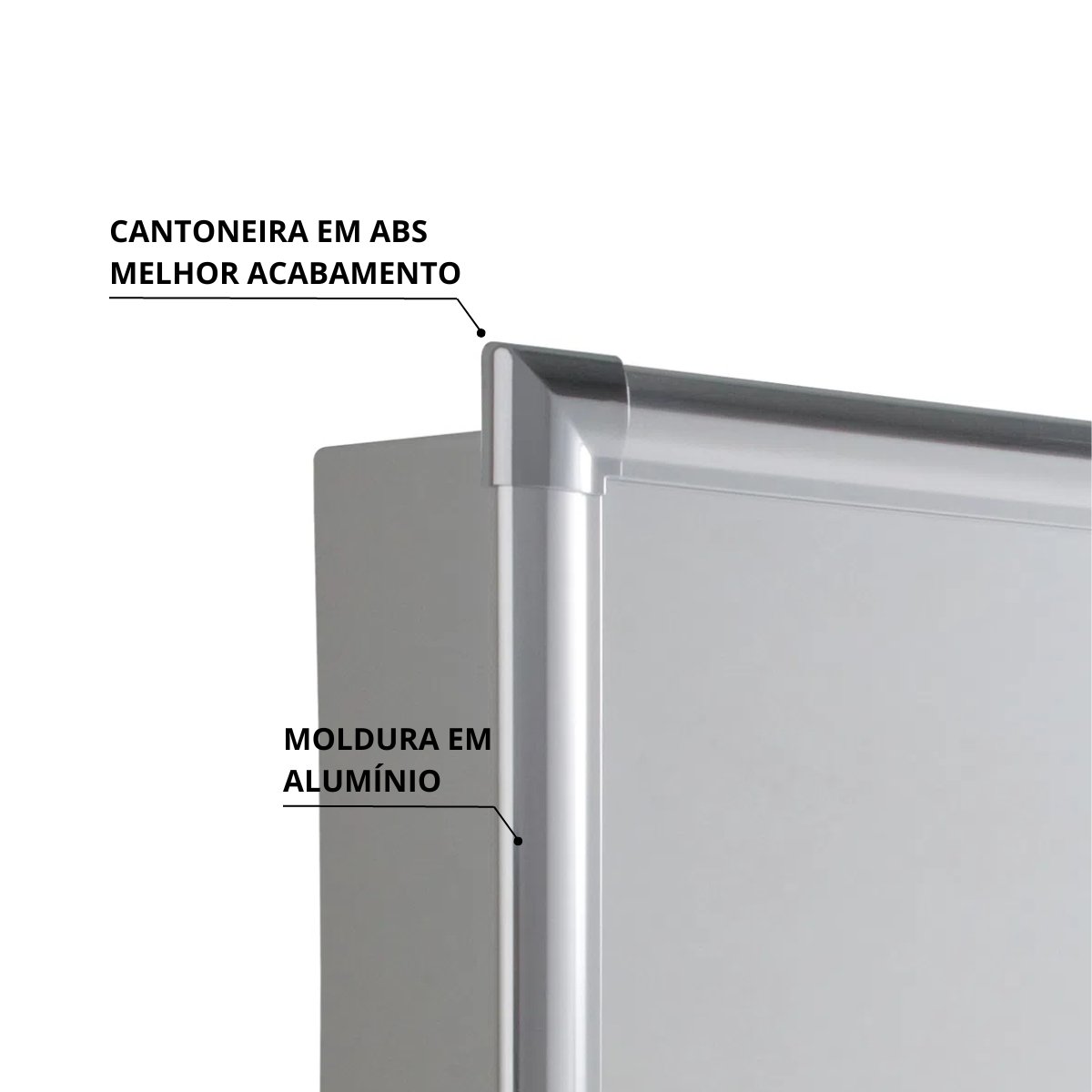 Armário Banheiro Espelheira Sobrepor Cinza | Com Perfil de Alumínio | 31x10x36cm | 01 Porta | Astra - 5