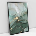 Ver imagem 1 de Quadro Decorativo em Canvas Abstrato Mármore Safira TaColado Moldura Flutuante 4,5cm Preta 120 x 80c