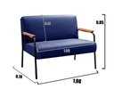 Ver imagem 5 de Conjunto Jade 2+1+1 Lugares Cor:Veludo Azul 210