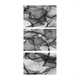 Quadro decorativo Abstrato Moderno Preto e Branco Vertical Corredor Hall - 4 Quadro decorativo Abstrato Moderno Preto e Branco Vertical Corredor Hall - 4