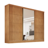 Guarda Roupa Casal 3 Portas 1 com Espelho Bergamo Bianchi Móveis: Nature - 2