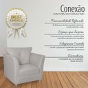 Ver imagem 3 de Poltrona Decorativa Lisboa Linho Cinza Claro