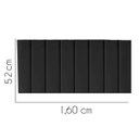 Ver imagem 2 de Painel Estofada Líbia 160CM Queen Suede Preto - D A DECOR