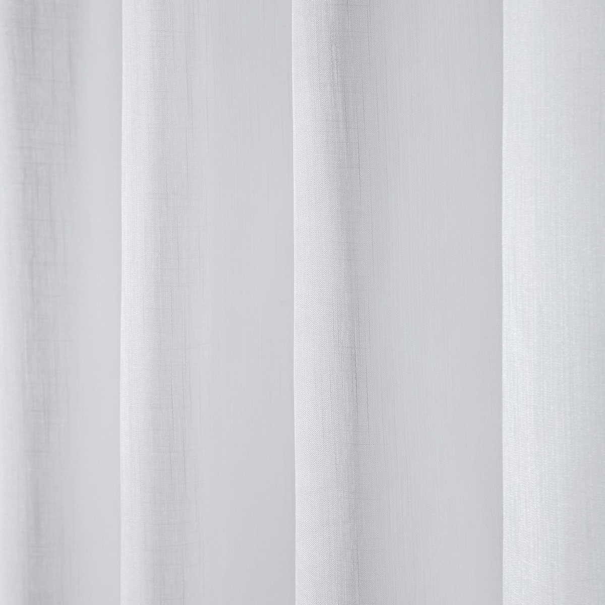 Cortina Luxo Blecaute com Voil Gaze Linho 2,70m X 2,30m Blackout para Sala Quarto Porta Balão Branco - 5