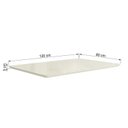 Ver imagem 3 de Tampo Retangular para Mesa 120x80cm em Vidro e MDF