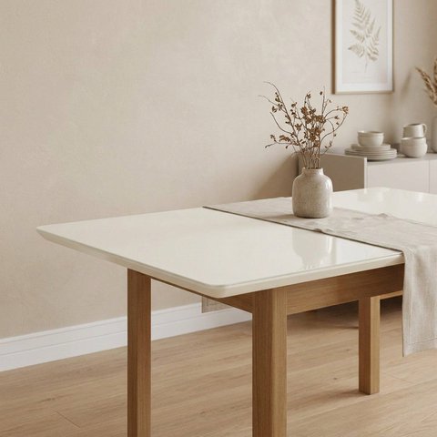 Tampo Retangular para Mesa 120x80cm em Vidro e MDF