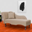 Ver imagem 4 de Recamier Namoradeira Divã Olívia Linho Cores - DS Estofados - CACAU