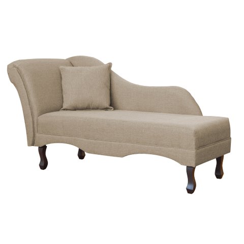 Recamier Namoradeira Divã Olívia Linho Cores - DS Estofados - CACAU