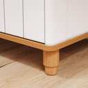 Ver imagem 6 de Cômoda Infantil 100% MDF com 1 Porta e 4 Gavetas 128cm Multimóveis Crper-CMO019 Branco/Madeirado