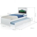 Ver imagem 2 de Cama Bibox Solteiro Carro Verde Veloz com Colchões