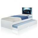 Ver imagem 3 de Cama Bibox Solteiro Carro Raio Azul com Colchões