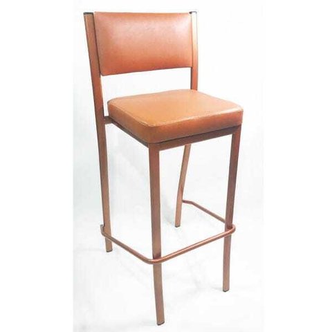 Banqueta EMPILHÁVEL Cobre alta assento e encosto Cobre - Poltronas do Sul