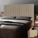Ver imagem 2 de Cabeceira Cama Box Casal King Size Nala 195cm Linho Bege - Desk Design