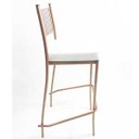 Ver imagem 3 de Banqueta EMPILHÁVEL Cobre alta assento branco - Poltronas do Sul