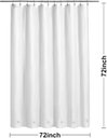 Ver imagem 4 de Barossa Design Forro de Cortina de Chuveiro Branco C/ 6 Ímãs