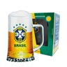 Kit de 4 Canecas Chopp Cerveja Brasão Copa Brasil Vidro 500ml - 1