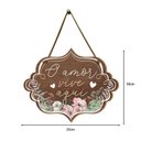 Ver imagem 5 de Placa de Porta Decorativa Amor Frases Flores Sala Quarto