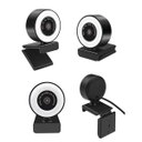 Ver imagem 6 de Webcam Hd 2K Resolução Com Luz Led Redução De Ruídos