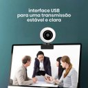 Ver imagem 3 de Webcam Hd 2K Resolução Com Luz Led Redução De Ruídos