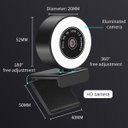 Ver mais imagens de Webcam Hd 2K Resolução Com Luz Led Redução De Ruídos