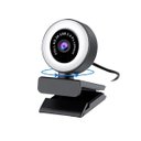 Ver imagem 7 de Webcam Hd 2K Resolução Com Luz Led Redução De Ruídos