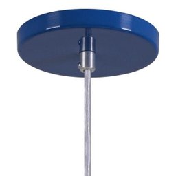Pendente Copinho Soquete Luminária Lustre Alumínio Azul Royal - Rei Da Iluminação - 2