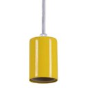 Ver imagem 3 de Pendente Copinho Soquete Luminária Lustre Alumínio Amarelo - Rei Da Iluminação