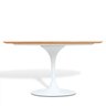 Mesa Saarinen Oval Freijó 180x100cm Base Branca - 3