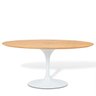 Mesa Saarinen Oval Freijó 180x100cm Base Branca - 1