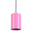 Ver imagem 3 de Pendente Copinho Soquete Luminária Lustre Alumínio Rosa - Rei Da Iluminação