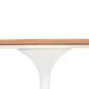 Ver imagem 4 de Mesa Saarinen Oval Imbuia 235x122cm Base Branca