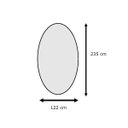 Ver imagem 6 de Mesa Saarinen Oval Imbuia 235x122cm Base Branca