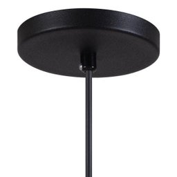 Pendente Copinho Soquete Luminária Lustre Alumínio Preto Textura - Rei Da Iluminação - 2